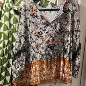Anthropologie Embroidered Top
